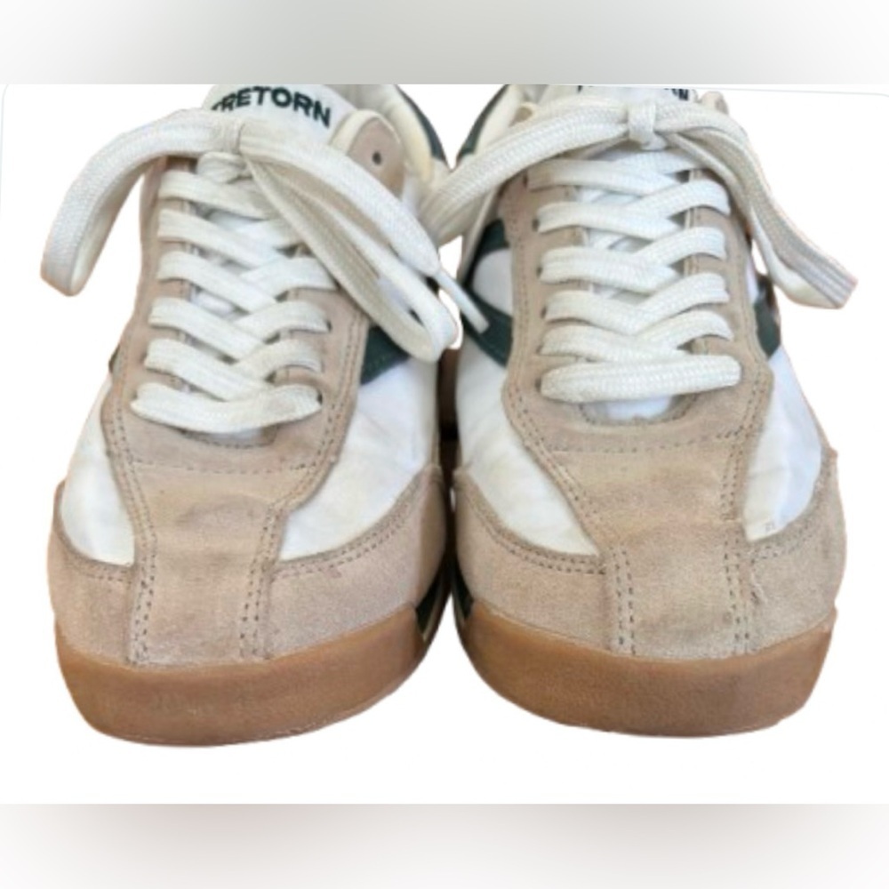 Tretorn Rawlings cream & dk grn lace up sneaker SZ 8 blokecore - Picture 7 of 11